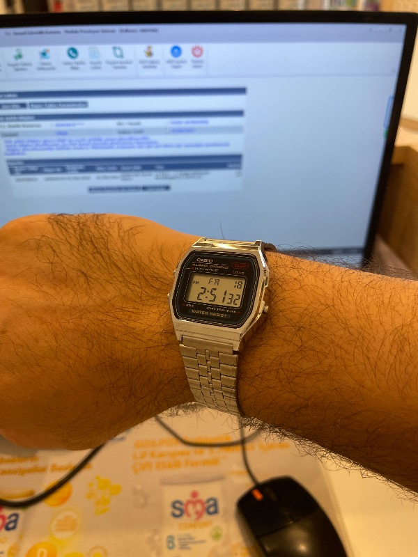 Casio A159W-N1DF Erkek Kol Saati