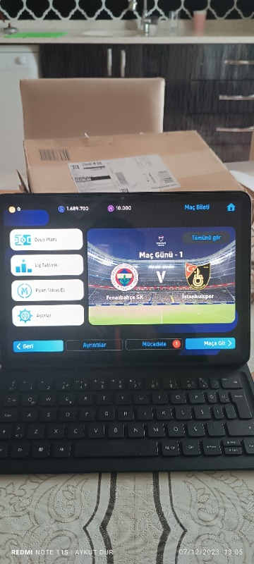 Huawei Matepad 11.5 8GB 128GB 11.5" Tablet+Klavye
