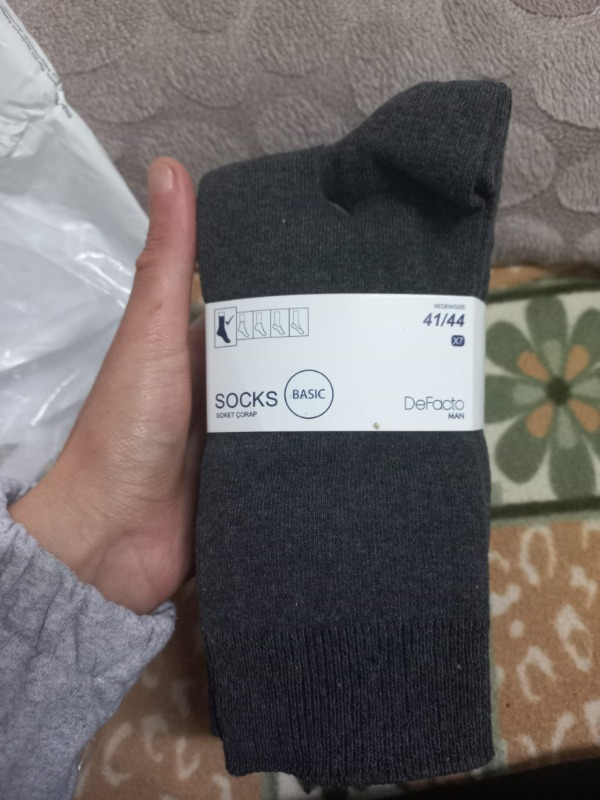 DeFacto Erkek 7'li Pamuklu Uzun Çorap L5952AZNS