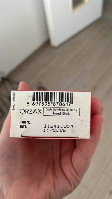 Orzax Imunol Şurup 150 ml