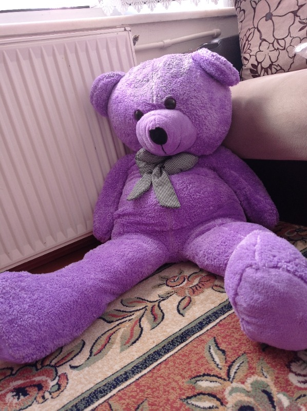 Ritoys 130 cm Papyonlu Dev Boy Peluş Ayı lik Kahverengi Ayıcık