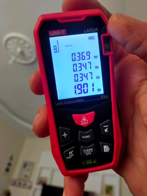Uni-T LM50A Lazer Mesafe Ölçer 50 mt