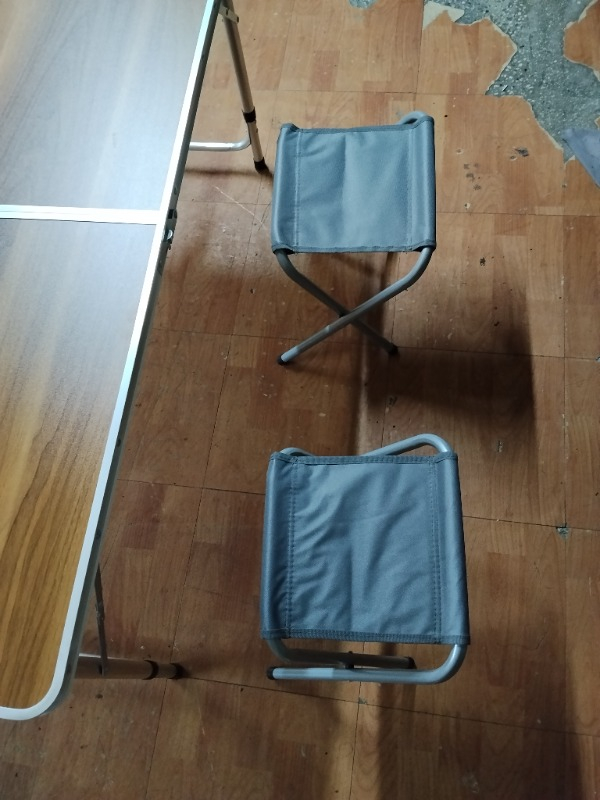 Uniqamp ® Quatro™ Çanta Tipi 4 Tabureli Katlanır Kamp Masa Seti