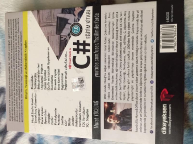 C# Eğitim Kitabı - Murat Yücedağ