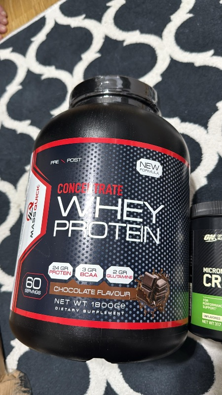 Massquick Concentrate Whey Çikolata Aromalı Protein Tozu 1800gr 60 Servis
