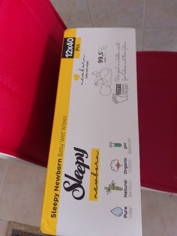 Sleepy Natural Yenidoğan Islak Pamuklu Havlu 12x40 (480 Yaprak)