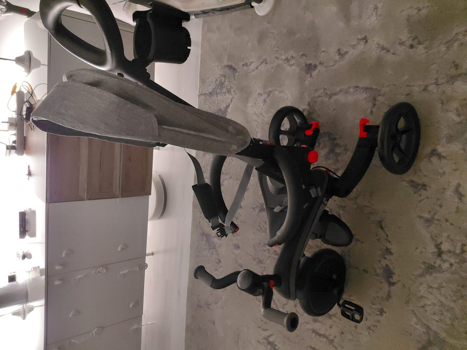 Globber Explorer 4in1 Katlanabilir Bisiklet - Siyah/Gri