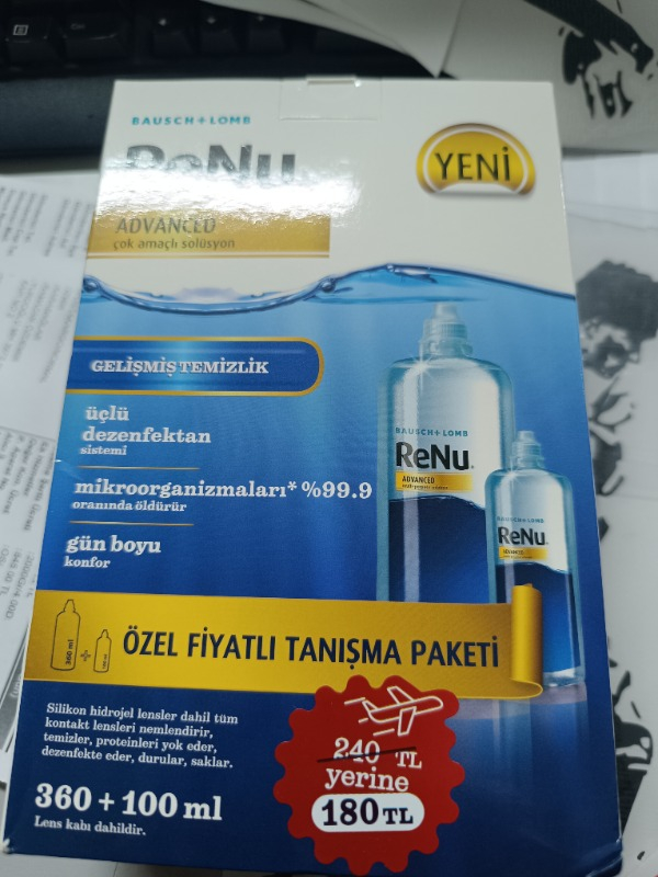 Renu Advanced Lens Solüsyon 360 + 100 ml
