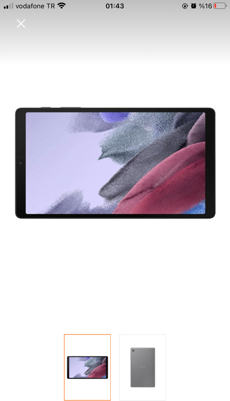 Samsung Galaxy Tab A7 Lite  3gb ram 32 GB hafıza (Samsung Türkiye Garantili)   renk gray