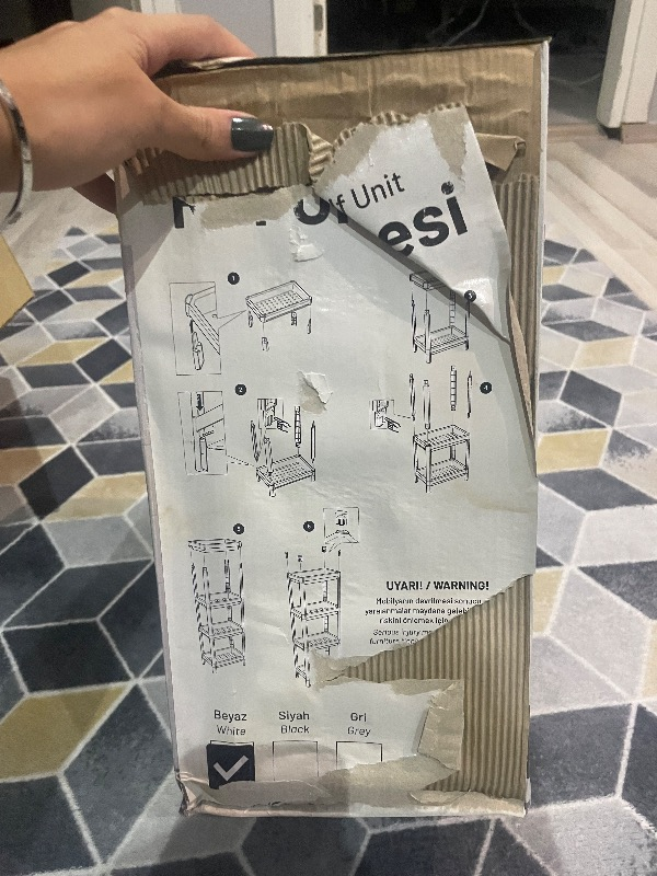 Omaş Shelf Unit 4 Katlı Raf Ünitesi