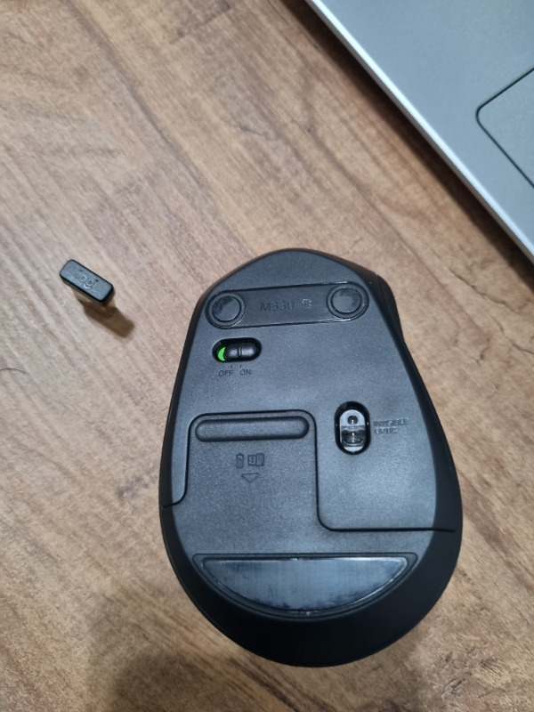 Logitech M330 Sessiz Kablosuz Optik Mouse - Siyah