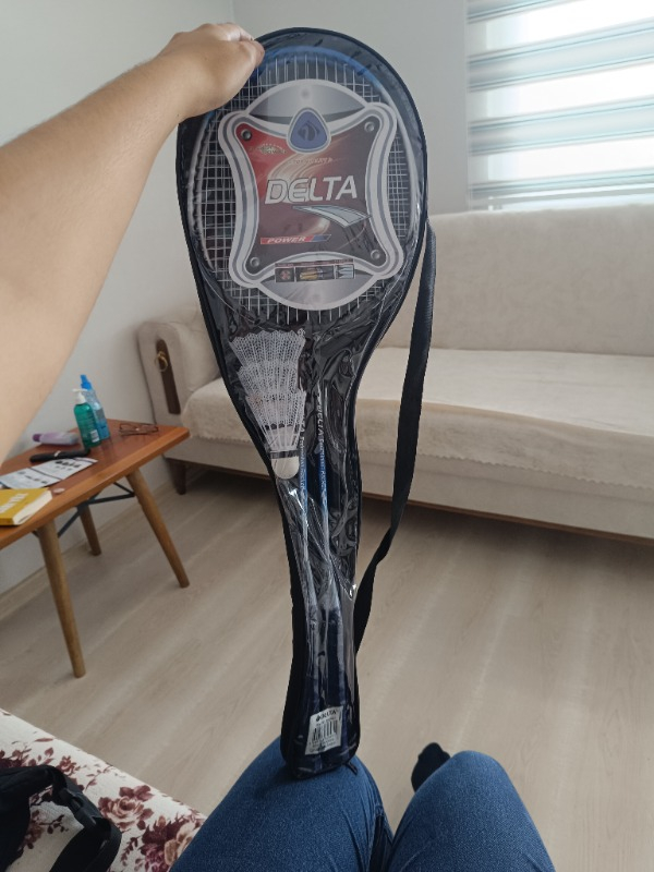 Delta Badminton Seti - 2 Raket ve 3 Top Çantalı Çelik Malzeme ile Orta Seviye Oyunculara Uygun