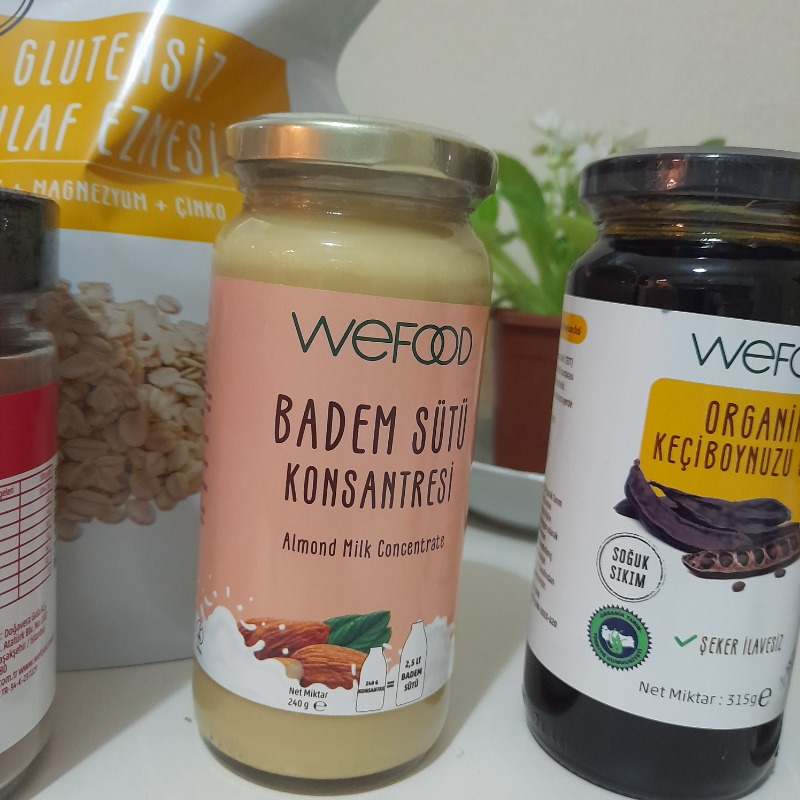 Wefood Badem Sütü Konsantresi (Şekersiz, %100 Badem) 240 gr 8681749104796