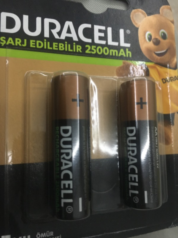Duracell Şarj Edilebilir AA Kalem Pil 2500 mAh 2'li Paket