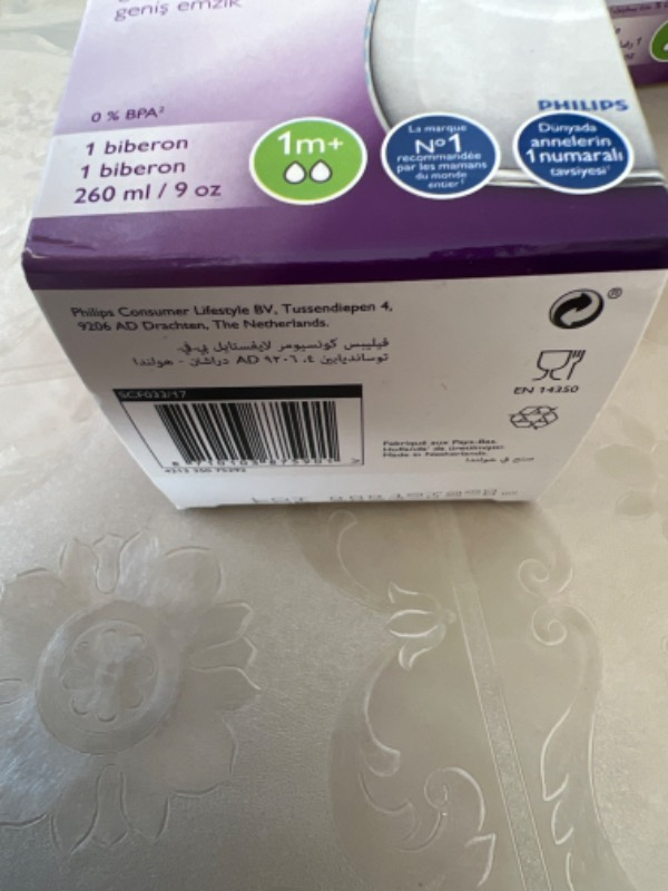 Philips Avent Natural PP Biberon 260 ml 1ay+ SCF033/17