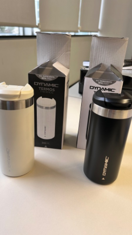 Paslanmaz Çelik Termos Siyah/krem 350ML