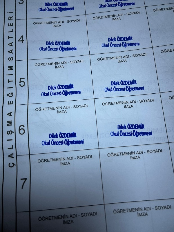 Sırdaş 910 Kişiye Özel İsim Ve Ünvan Kaşesi Mavi Keçe