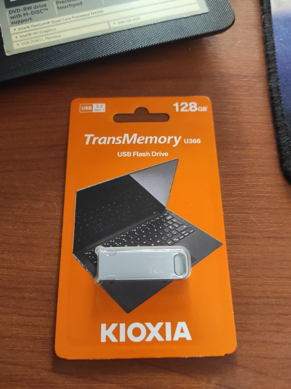 Kioxia 128GB U366 Metal Usb 3.2 Gen 1 Flash Bellek (LU366S128GG4)