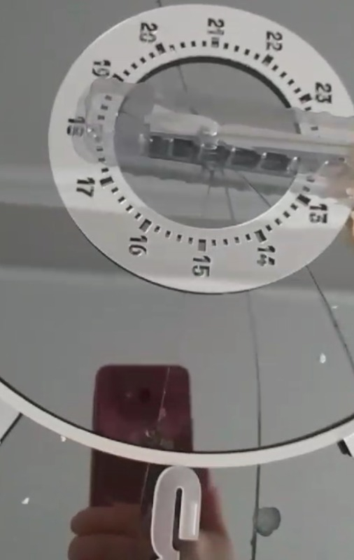 Gerçek Ayna Duvar Saati 40 cm