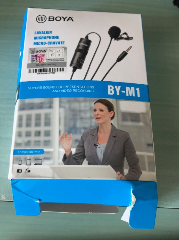 Boya Profesyonel Youtuber Yaka Mikrofonu By-M1 Mikrofon
