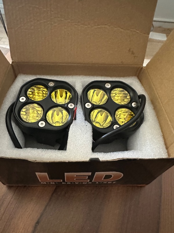 Norma Sarı Delici Offroad Led Sis Lambası 4 XHP50 LED Teknolojisi ile Enerji Tasarruflu