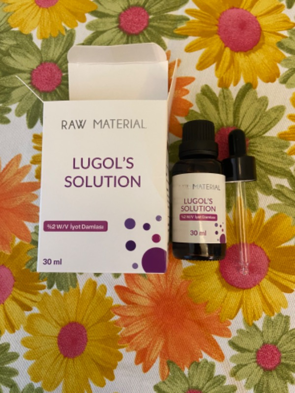 Raw Material Lugol's Solution İyot %2 Damla 30 ml