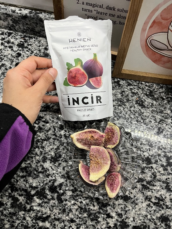 Henien Dondurularak Kurutulmuş İncir 30 Gr - Koruyucu ve Katkı Maddesi İçermeyen Freeze Dried İncir