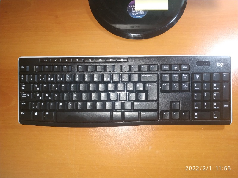 Logitech K270 Tam Boyutlu Kablosuz Türkçe Klavye - Siyah