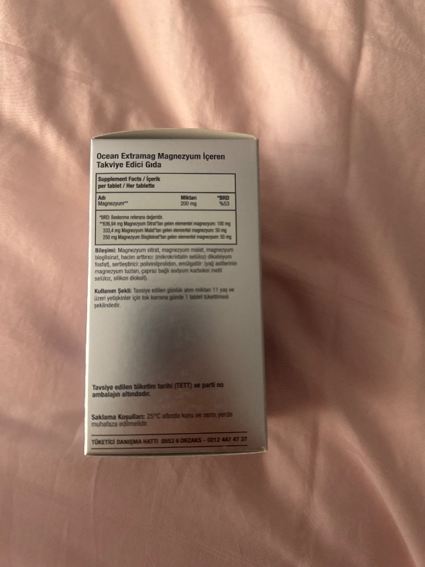 Orzax Ocean ExtraMag Üçlü Magnezyum Kombinasyonu 60 Tablet