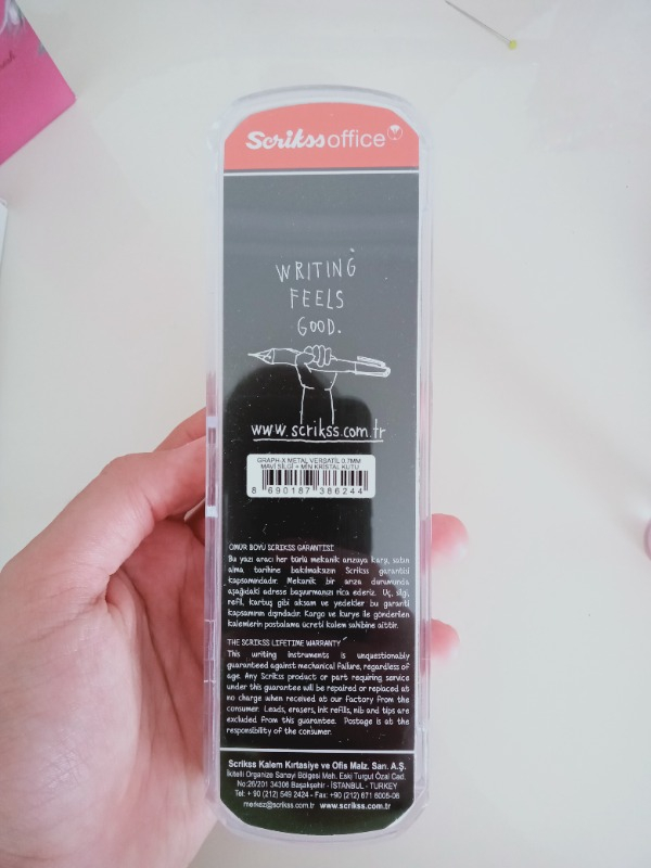 Scrikss Graph-X Metal Versatil Kalem Seti 0.7 Mm Mavi