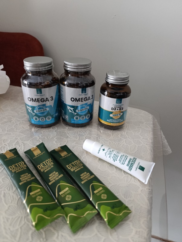 Naturagen Vitamin D3 + K2 1000 IU 60 Softgel Kapsül Gluten Free TR Menşeli Takviye Edici Gıda