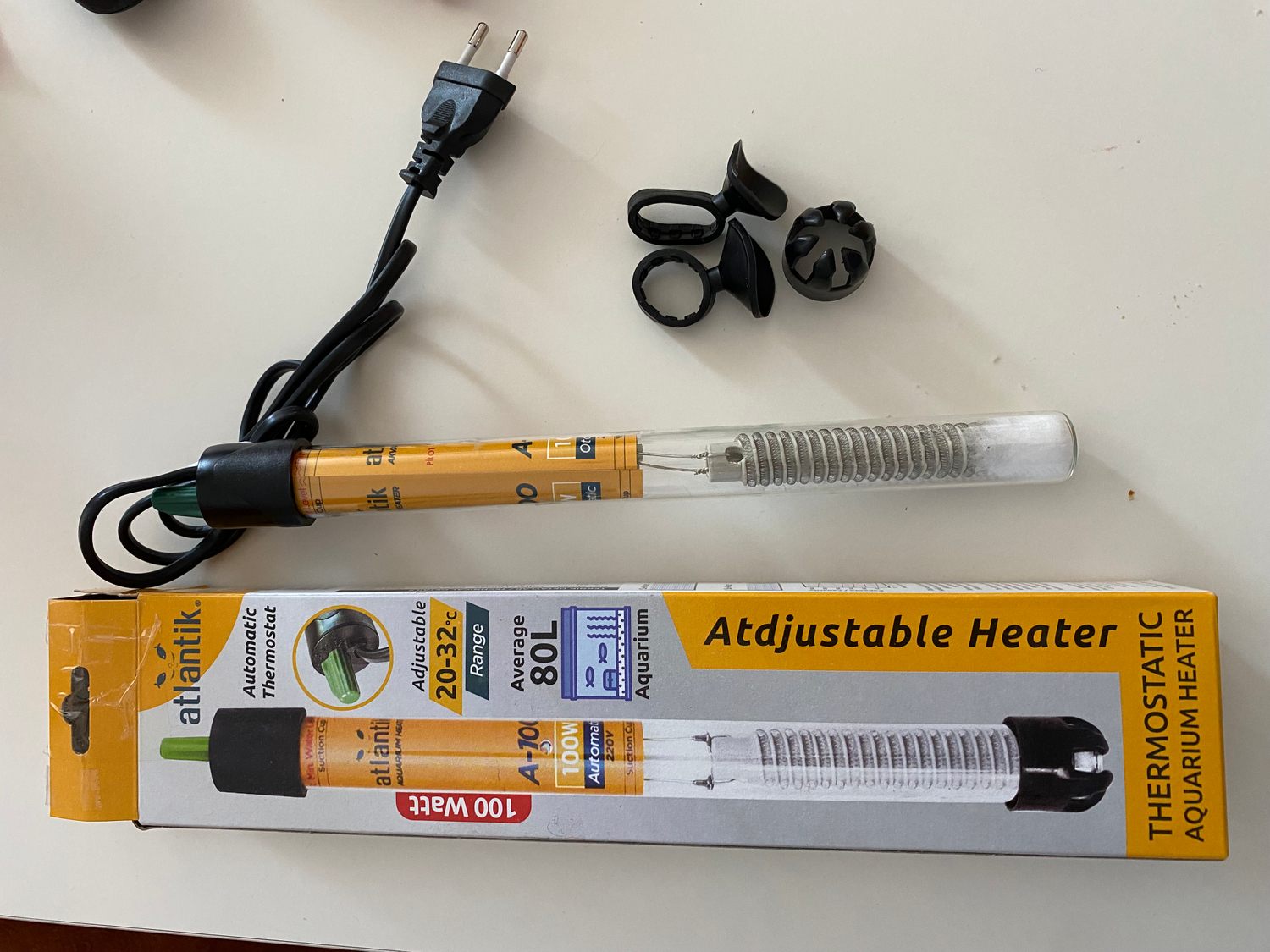 Atlantik Akvaryum Isıtıcı 100 Watt 25 cm