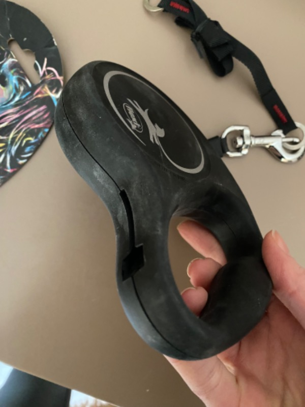 Flexi Siyah Seri Small 5 Mt Şerit Otomatik Tasma Siyah