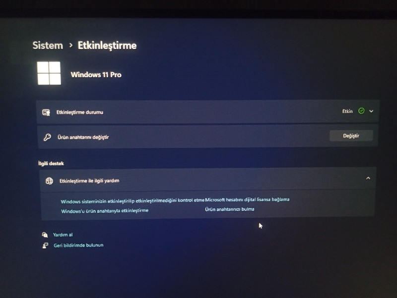 Microsoft Windows 11 Pro Key Dijital Lisans Anahtarı - 2025 Key