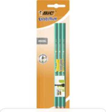 BIC Kurşun Kalem + Silgi + Kalem Traş