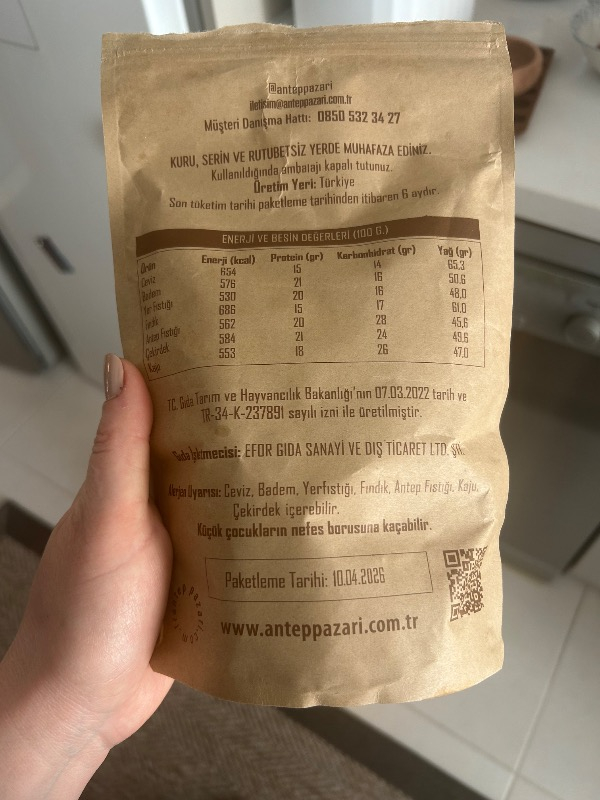Antep Pazarı Ceviz içi-Yerli-500 gr