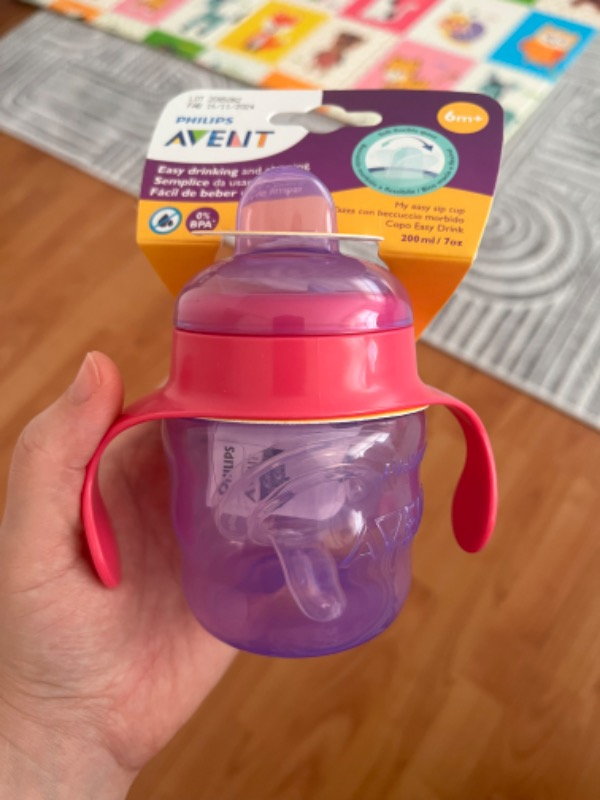 Philips Avent Alıştırma Bardağı, Mor, 6 Ay+, SCF551/03