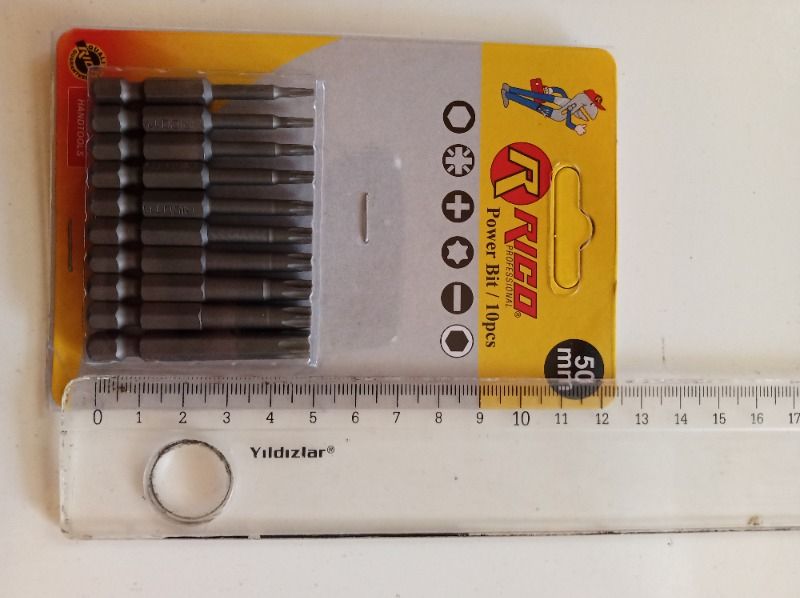Rico 10 Parça Torx Bits Uç Seti 50mm