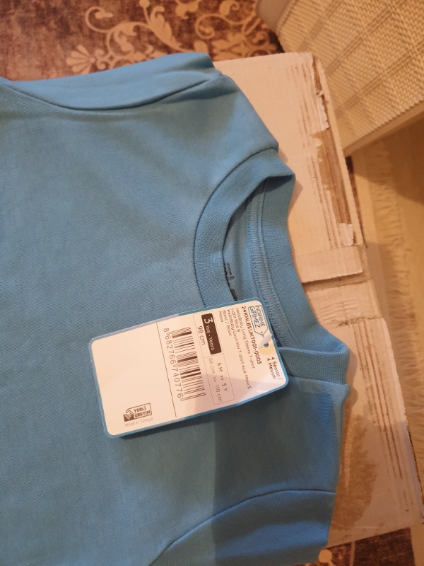 HelloBaby HelloBaby Basic Interlok Uzun Kol Tshirt Erkek Bebek