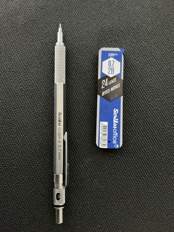 Scrikss Saten Gri Graph-x 0.7 mm Kalem Silgi Uç Seti