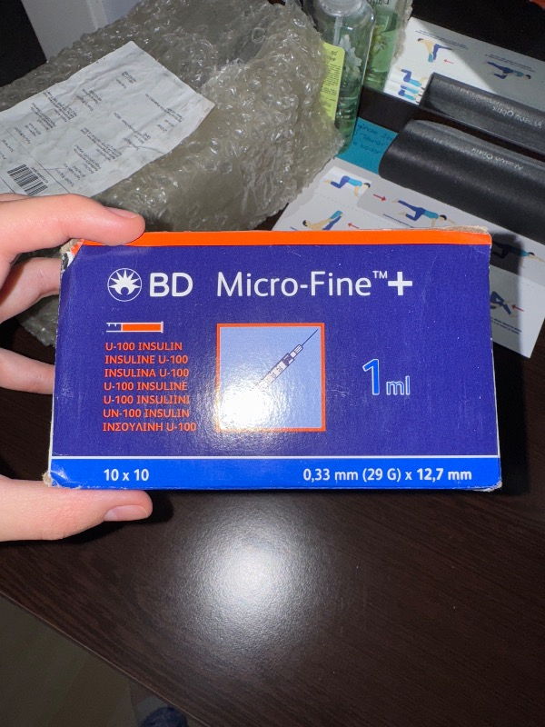 Bd Micro-Fine Insülin Enjektörü 1ml 1 Paket 100 Adet