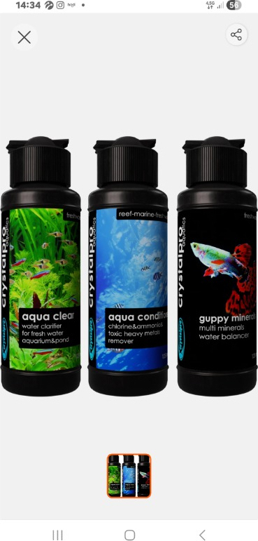 Guppy Lepistes Balıkları Için Üçlü Bakım Seti