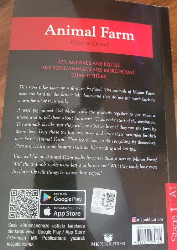 Animal Farm – Stage 1 – İngilizce Hikaye - George Orwell