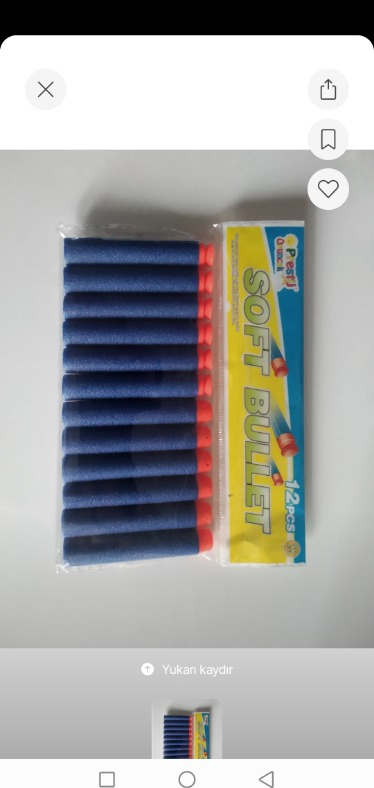 Prestij Oyuncak Soft Bullet Yedek Köpük Mermi