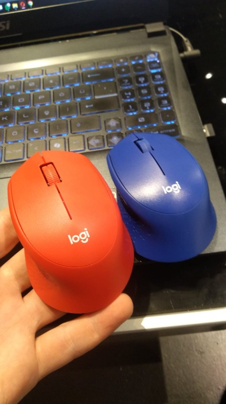 Logitech M330 Sessiz Kablosuz Optik Mouse - Kırmızı