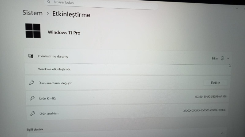Microsoft Windows 11 Pro Key Dijital Lisans Anahtarı - 2025 Key 