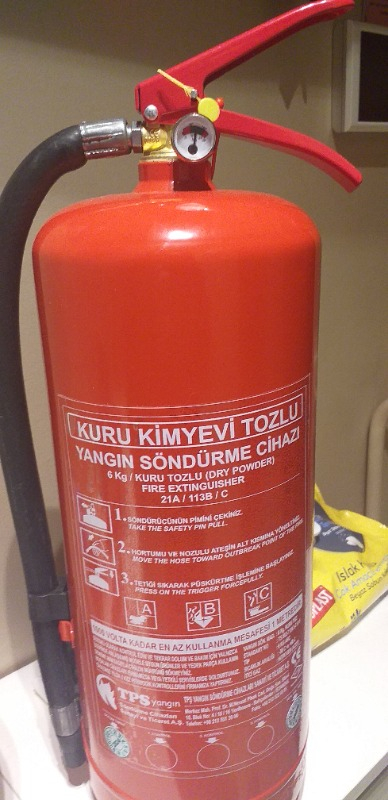 Mapeks Yangın Söndürücü - ''6 Kg".  Tsen 615 Abc  4 Yıl Garantili 