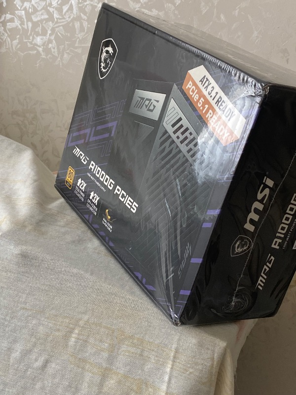 MSI PSU MPG A1000G PCIE5 1000W 80+ GOLD POWER SUPPLY