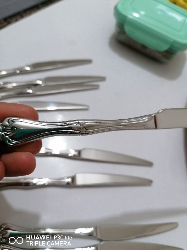 Nehir Lalezar Yemek Bıçak Takımı 12 Adet Paslanmaz Çelik 12 Kişilik Sofra Sunumuna Uygun