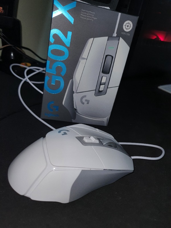 Logitech G G502 X Kablolu HERO 25K Sensörlü Yüksek Performanslı Oyuncu Mouse - Beyaz